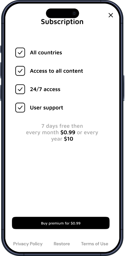 Скриншот приложения MonoSpeed VPN